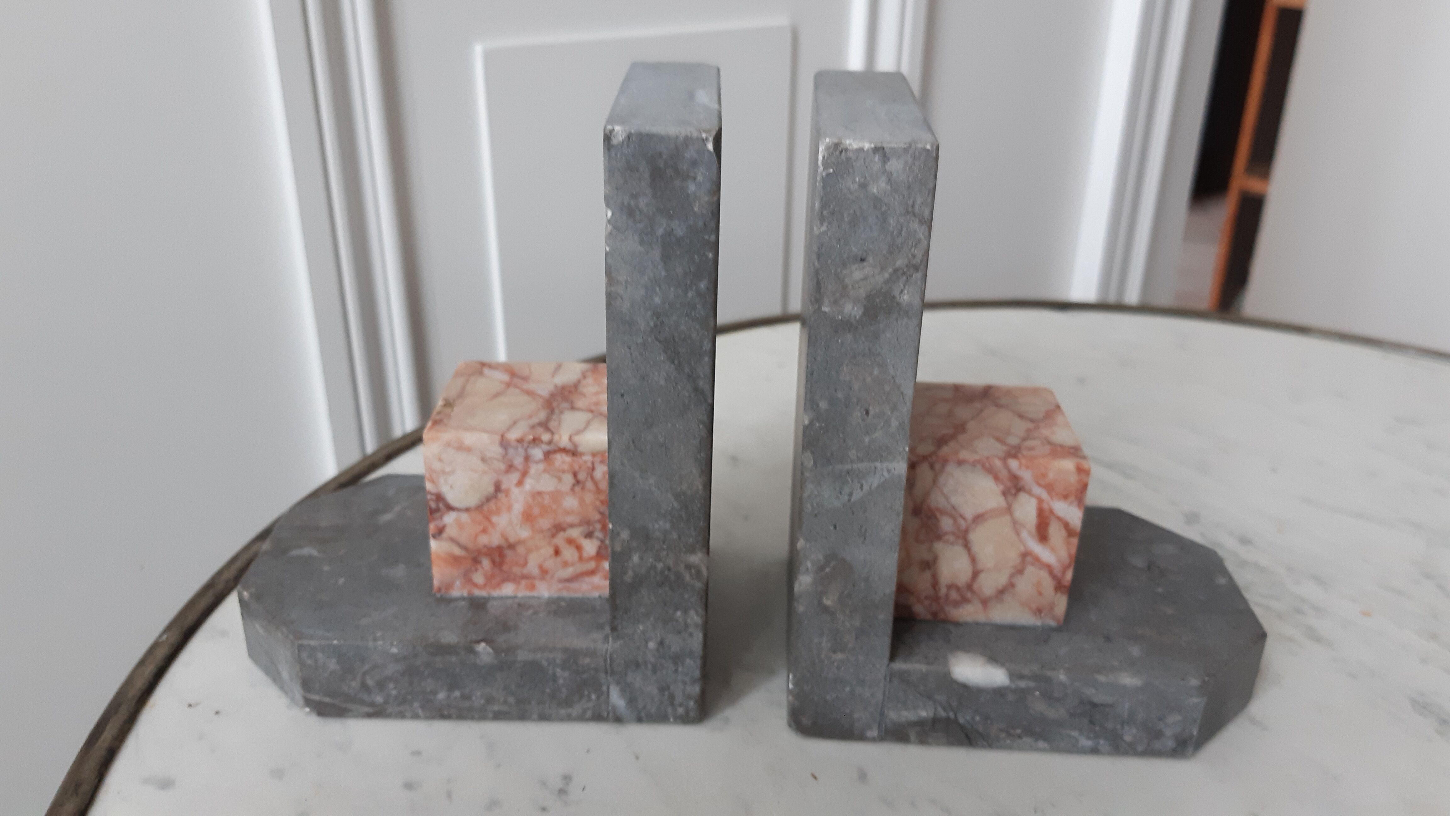 Christmas Pop-up 2022 - Pair of Art Deco Marble Bookends
