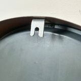 Brown industrial factory wall clock from Pragotron, 1960s