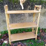 Bamboo and rattan shelf 50-60s
