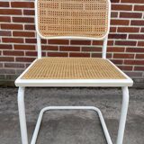 Set of 4 Cesca b32 model chairs in white