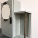 Art deco toilet cabinet to hang