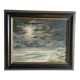 Oil on Panel P. Scherer Moonlit Seascape