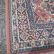 small versatile cotton carpet, oriental décor red blue brick color 155cm X 78 cm