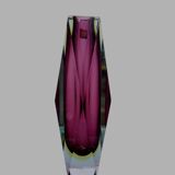 Vase Sommerso Flavio Poli en verre de Murano, Italie 1970