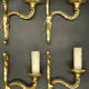 Series of 4 louis XV style wall lamps - Lucien Gau, Paris