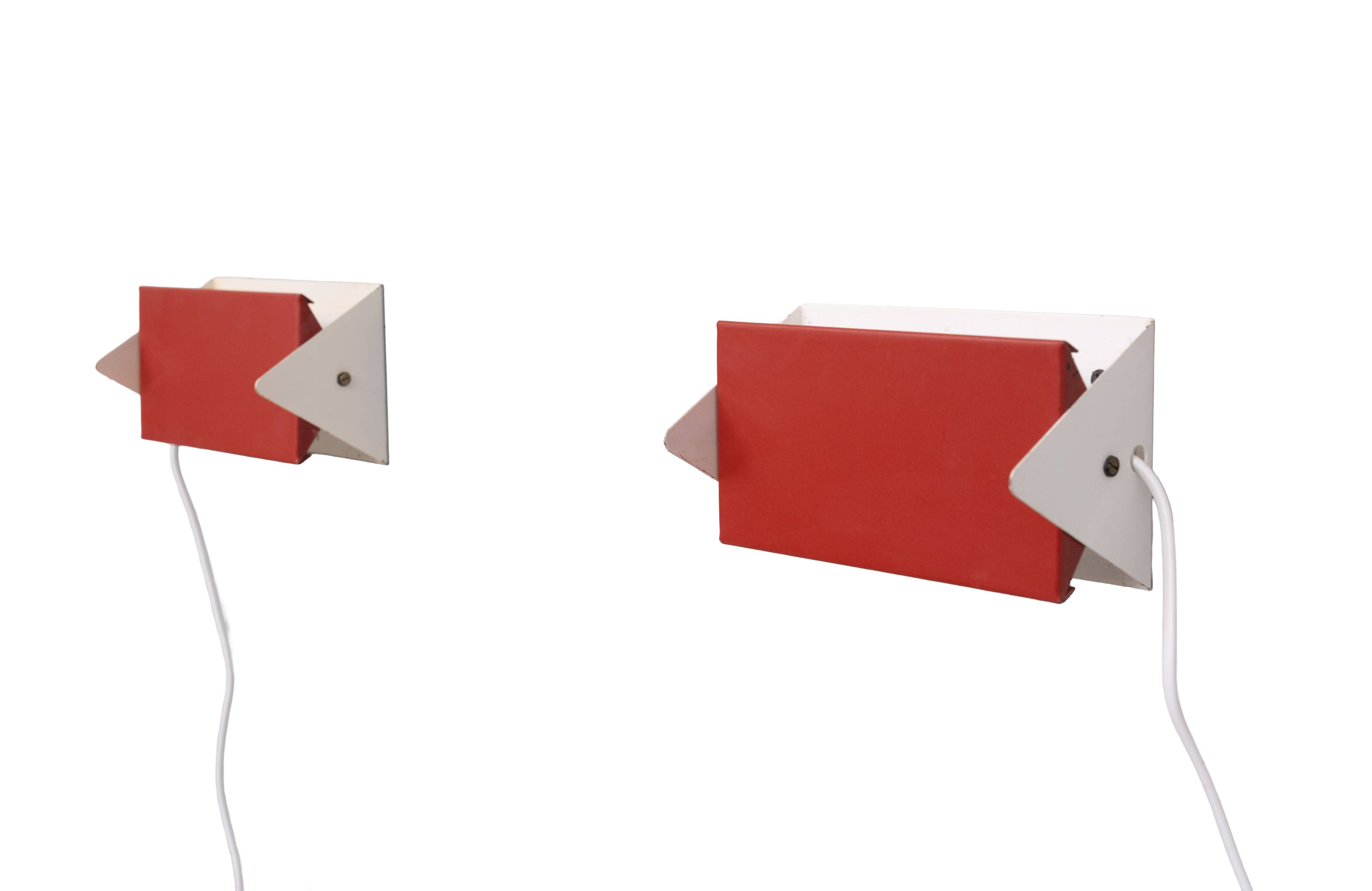 Scone 7013 wall lamps by J. Hoogervorst for Anvia Almelo, 1960s