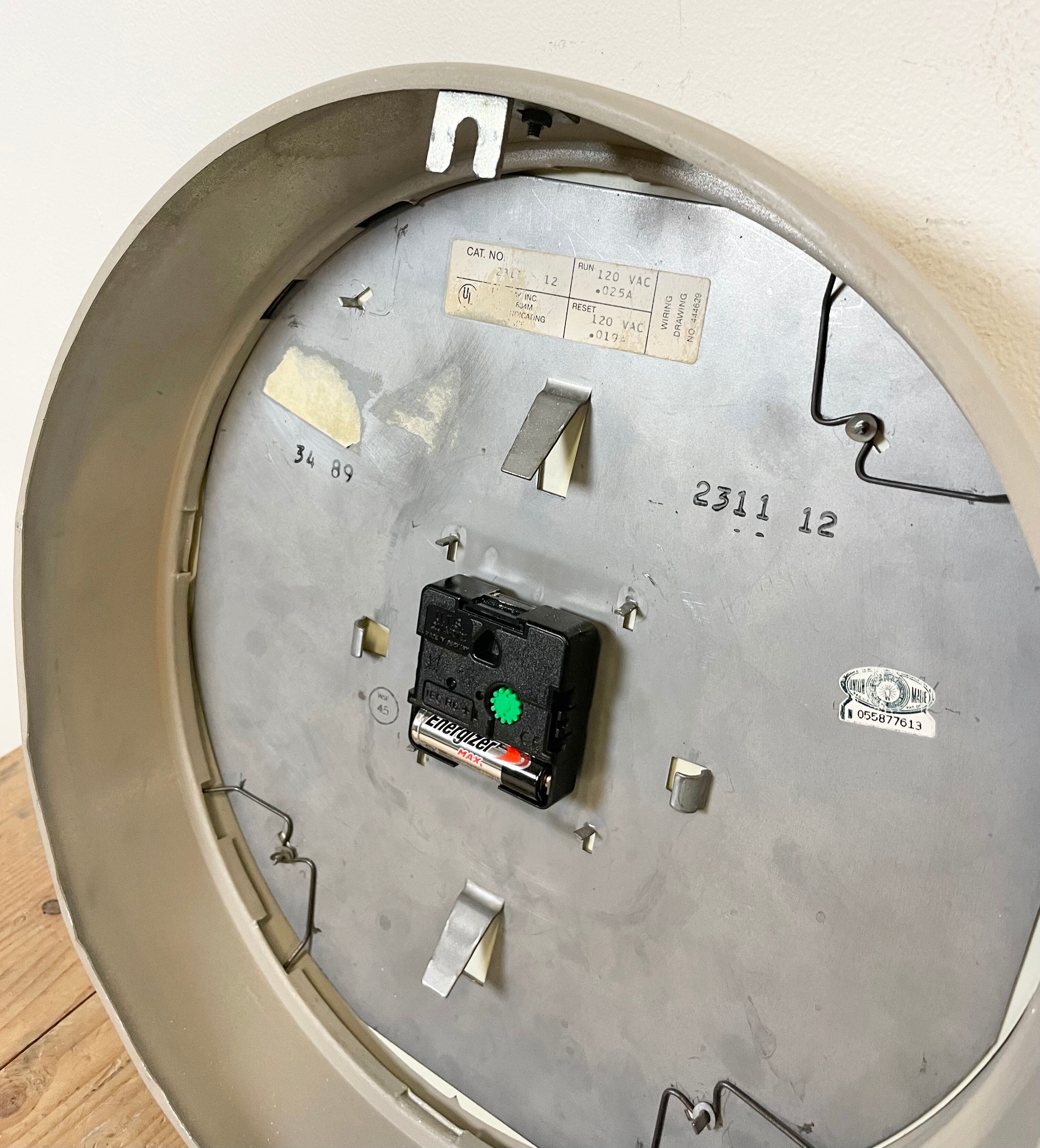 Vintage School Wall Clock from Standard Electric, 1970s