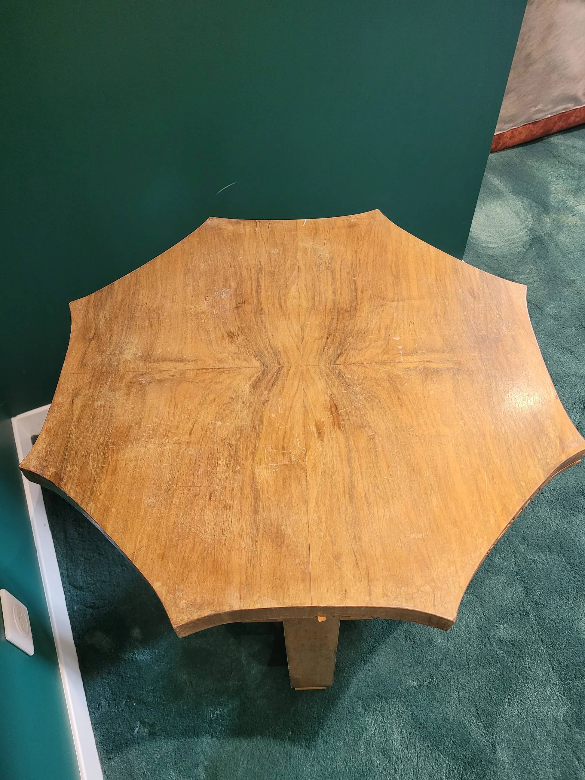 Octagonal Art Deco side table