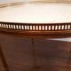Table basse bouillotte Louis XVI laiton-cuivre
