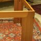 Table basse carrée en bois clair de style mid-century modern italien par Piero Lissoni pour Cassina, années 1960.