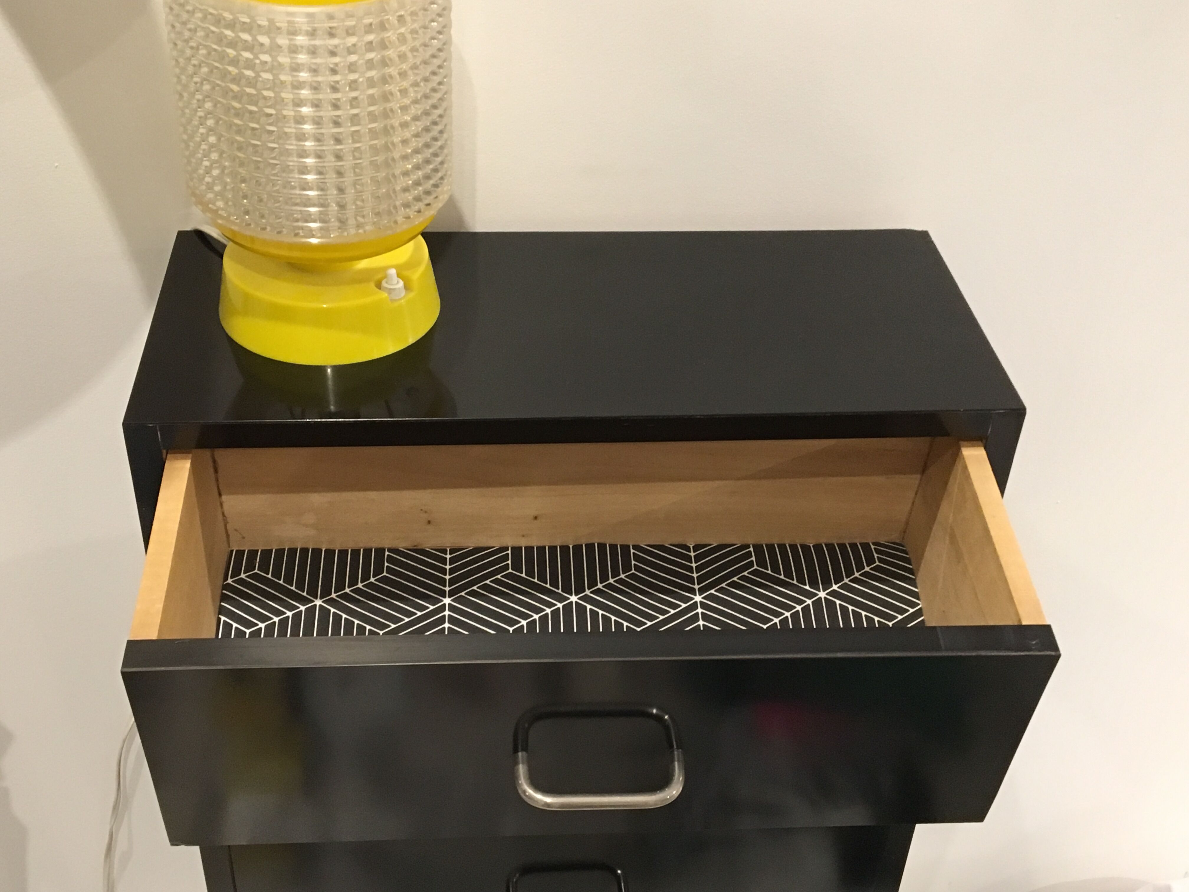 Chiffonnier formica noir