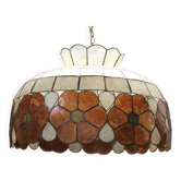 Suspension luminaire coquillage nacre Decor floral