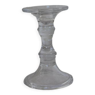 Large glass candle holder