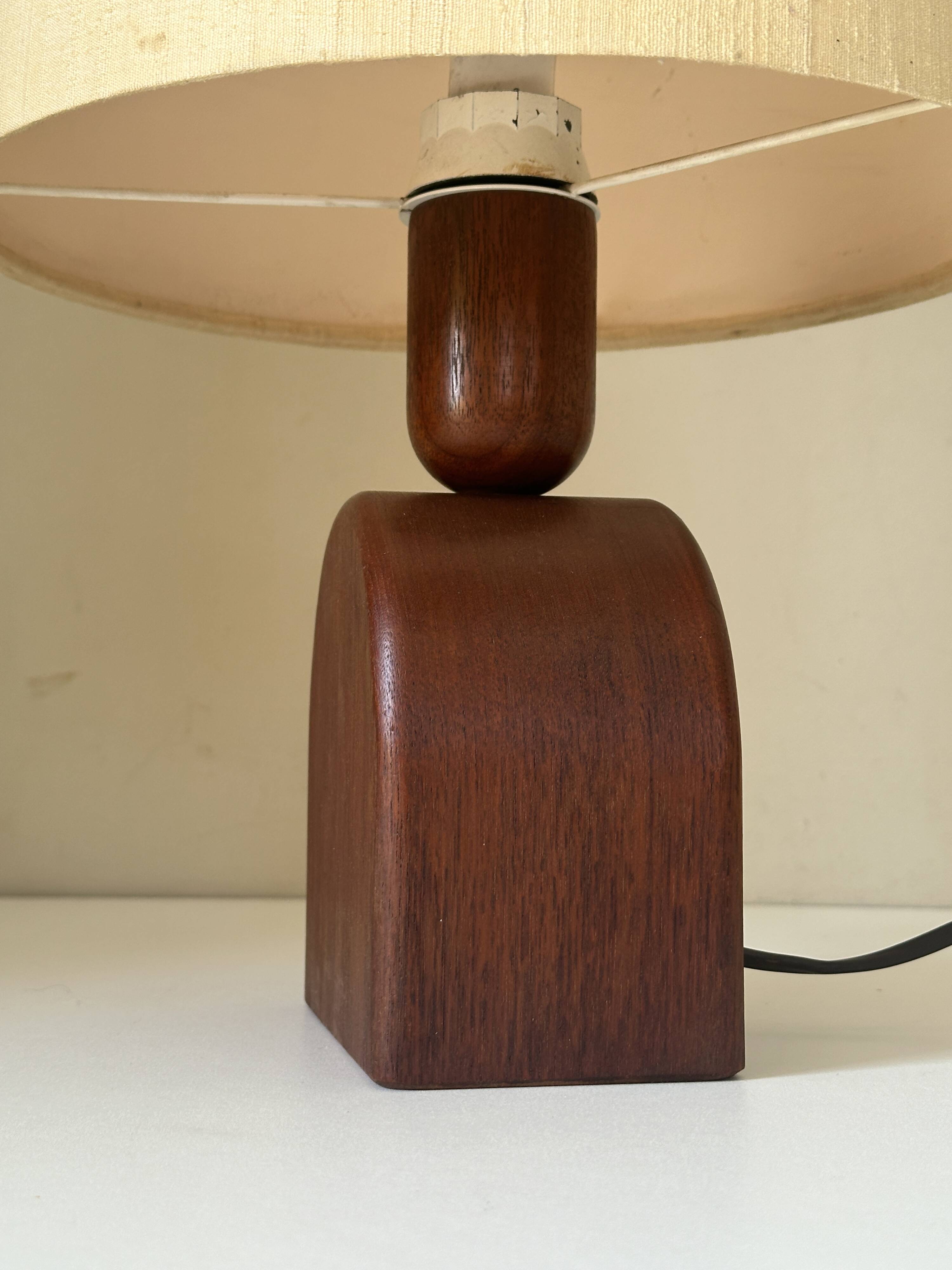 Vintage teak lamp, 60s design