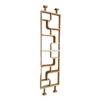 Bent plywood wall, bookcase, flowerbed, Volak by Holesov, 1960s Czechoslovakia
