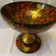 Painted wooden cup