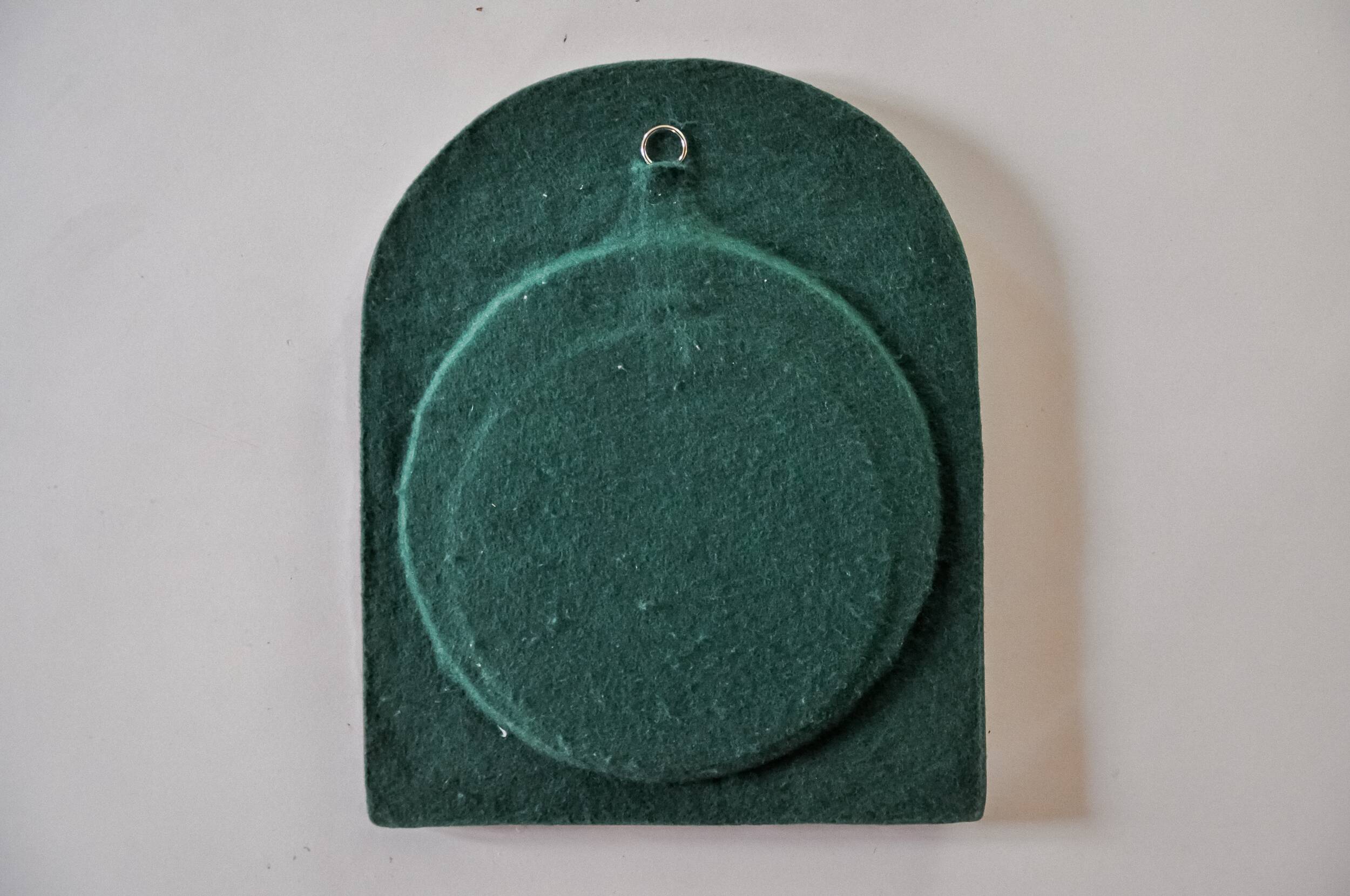 Paradisiers mirror by Mithé Espelt, ceramic, France, 1970