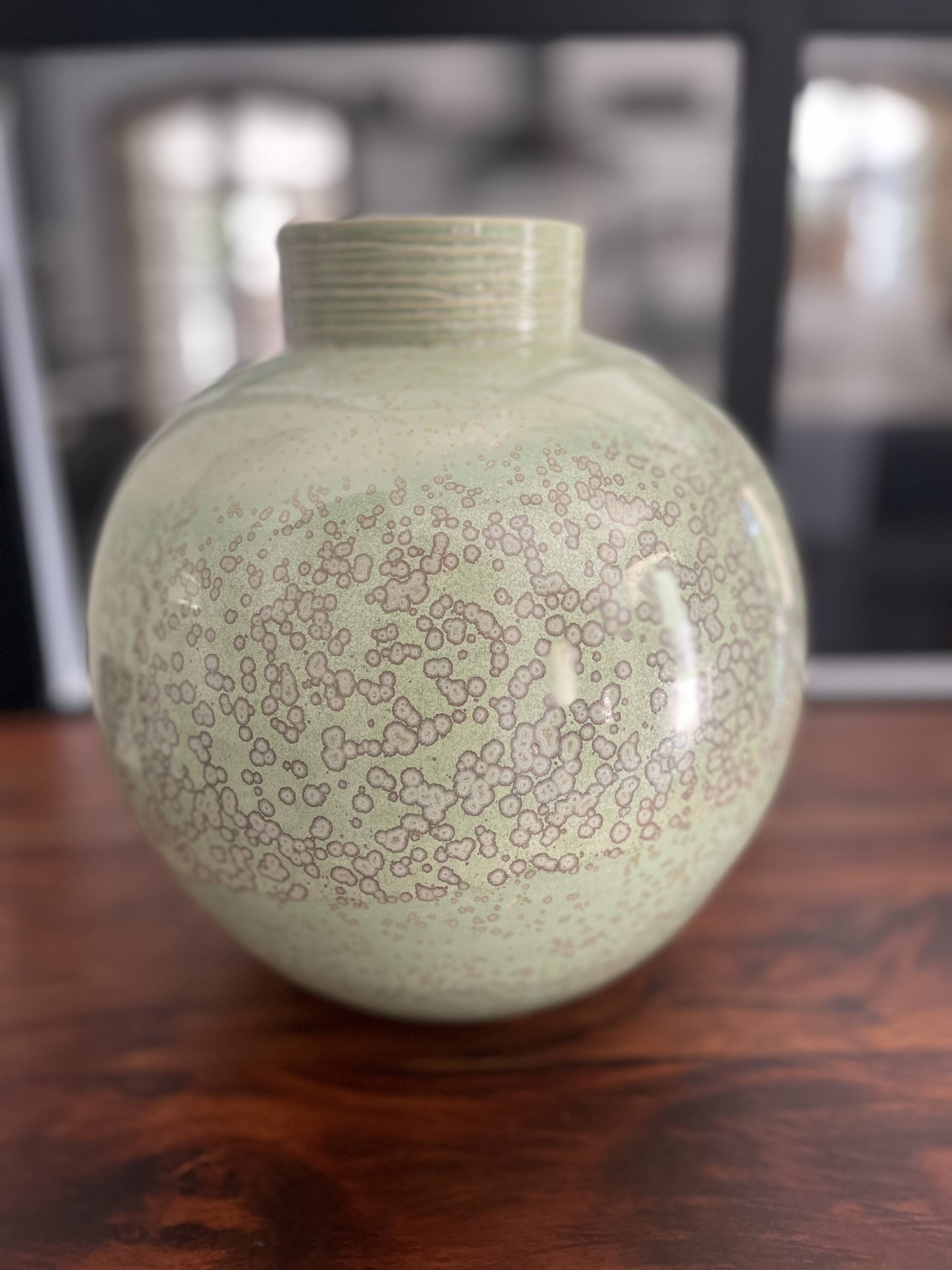 Ceramic ball vase