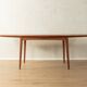 Elegant mid-century dining table with extension function, 1960s, teak veneer