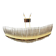 Contemporary luxury "triedro" sail chandelier