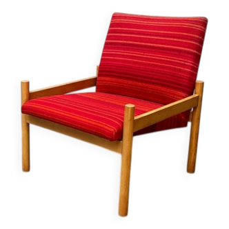 Fauteuil danois réglable en hauteur du milieu du siècle, années 1960
