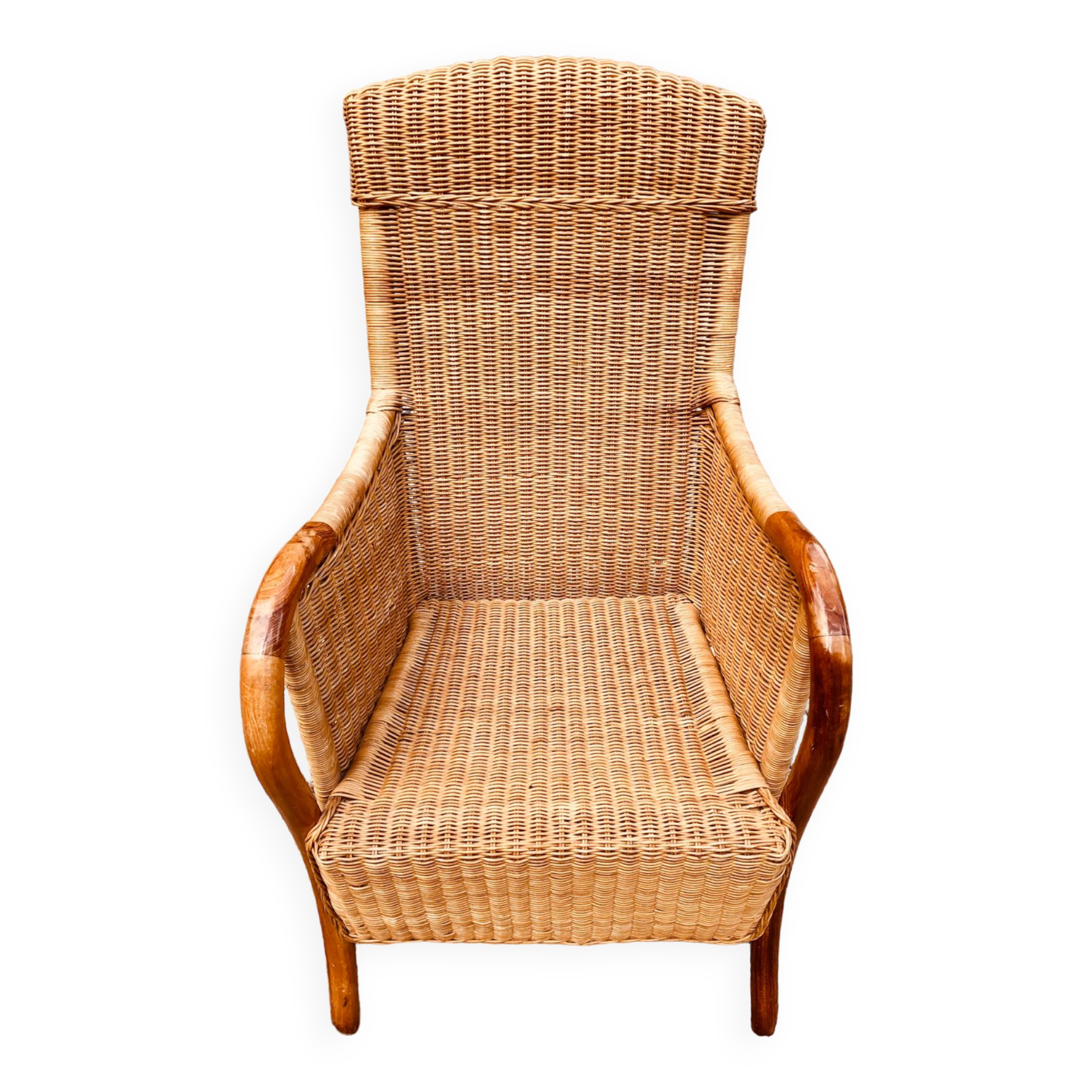 Rattan armchair