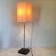 Bellino Italy square wood and metal lamp