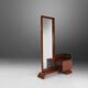 Art Deco Dressing Mirror by De Coene in Walnut Veneer, Belgium 1930s