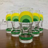 Series of 6 vintage Italy glasses