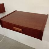 Scandinavian teak bedside tables
