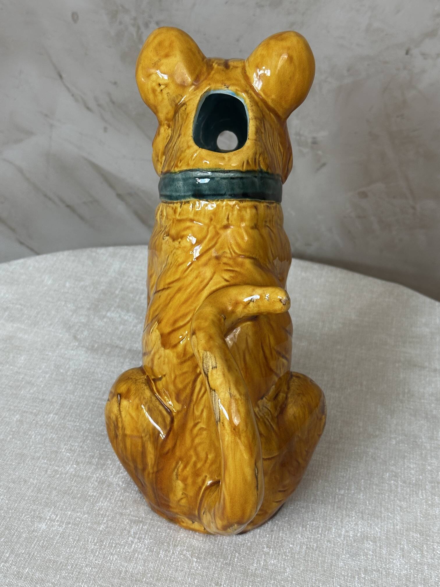 Dog ceramic jug
