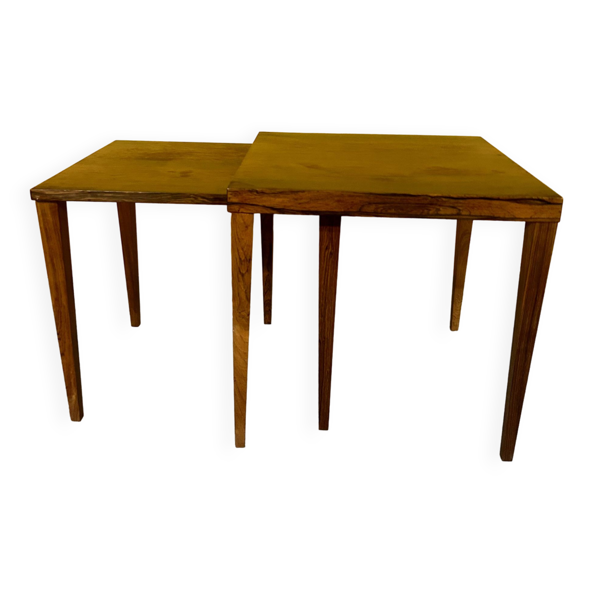 Nid danois de 2 tables en palissandre du milieu du siècle, 1960
