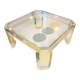 Marc Micoud Plexiglas and glass coffee table