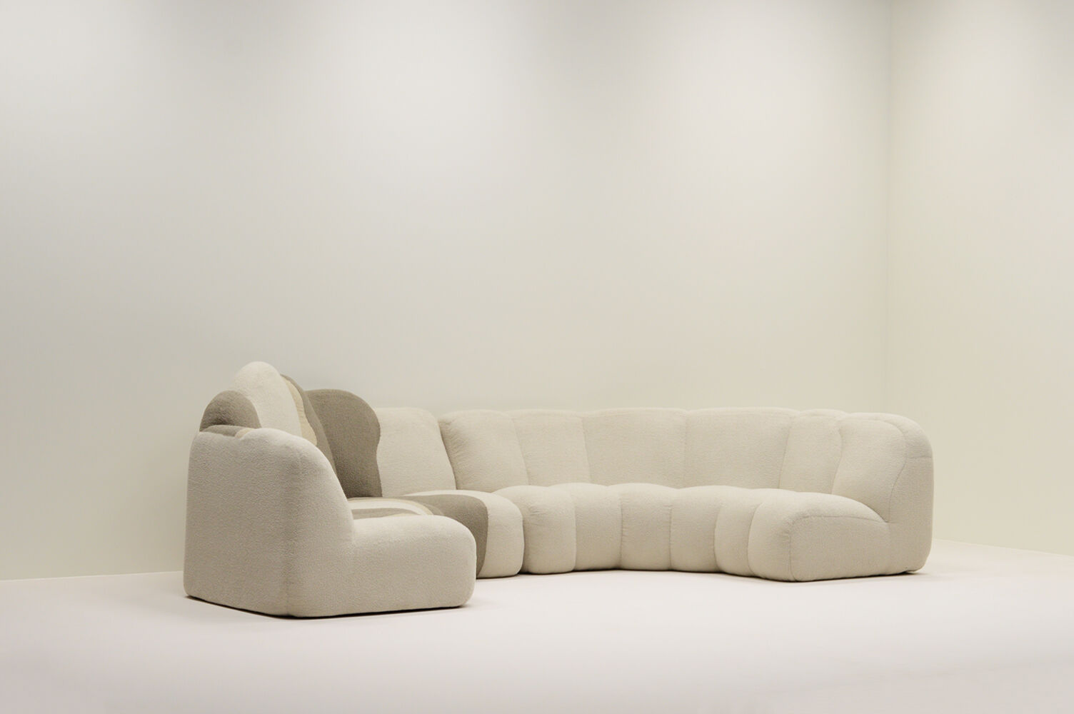 Playful sofa by Design studio Polster mit pep, Germany 80s.