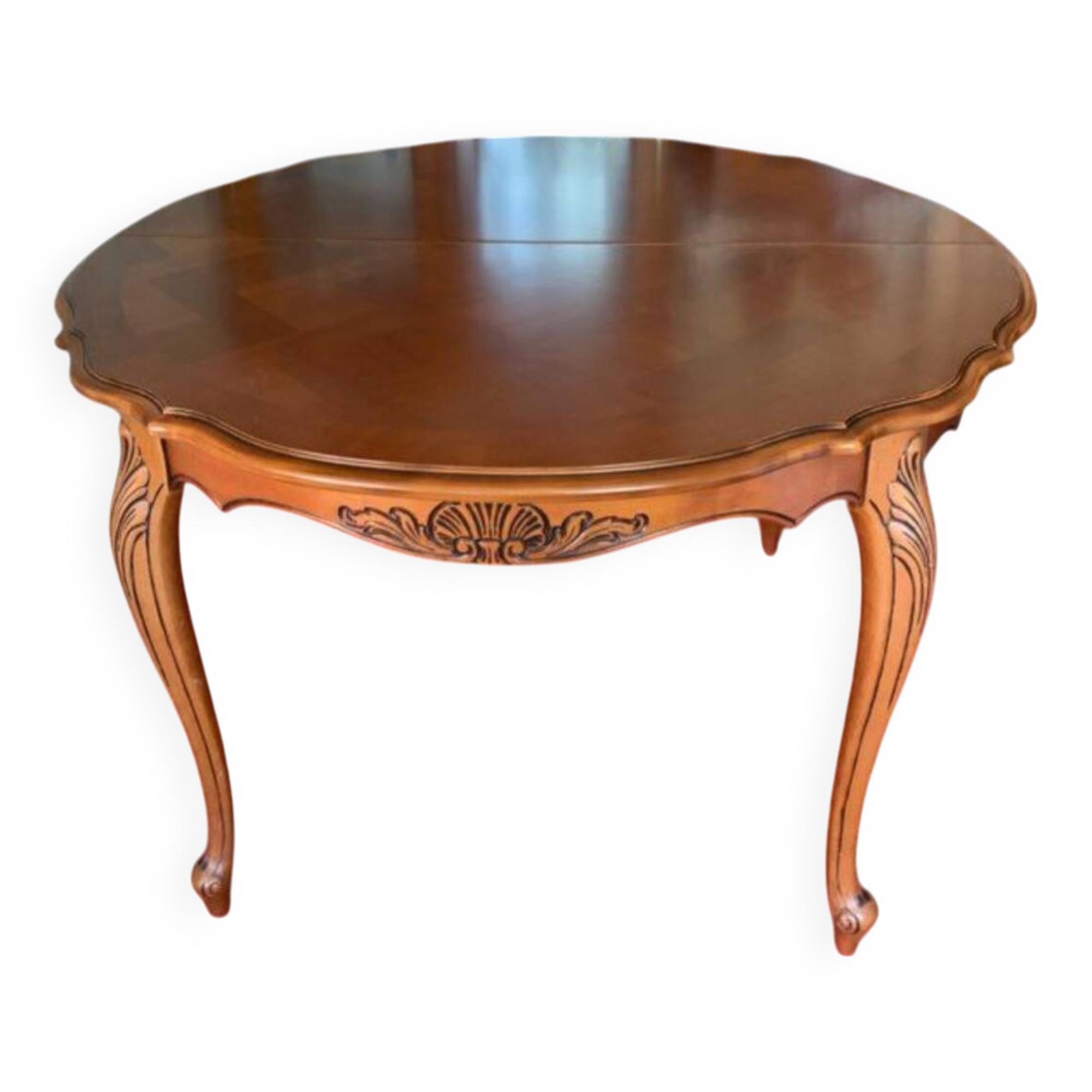 Table merisier extensible