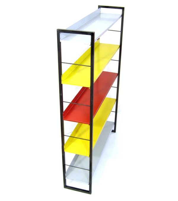 Étagère murale en métal vintage Tomado design néerlandais des années 1950