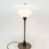 Table Lamp PH 4/2½ Made With White Opal Glass & Burnished Brass By Poul Henningsen From 1930s