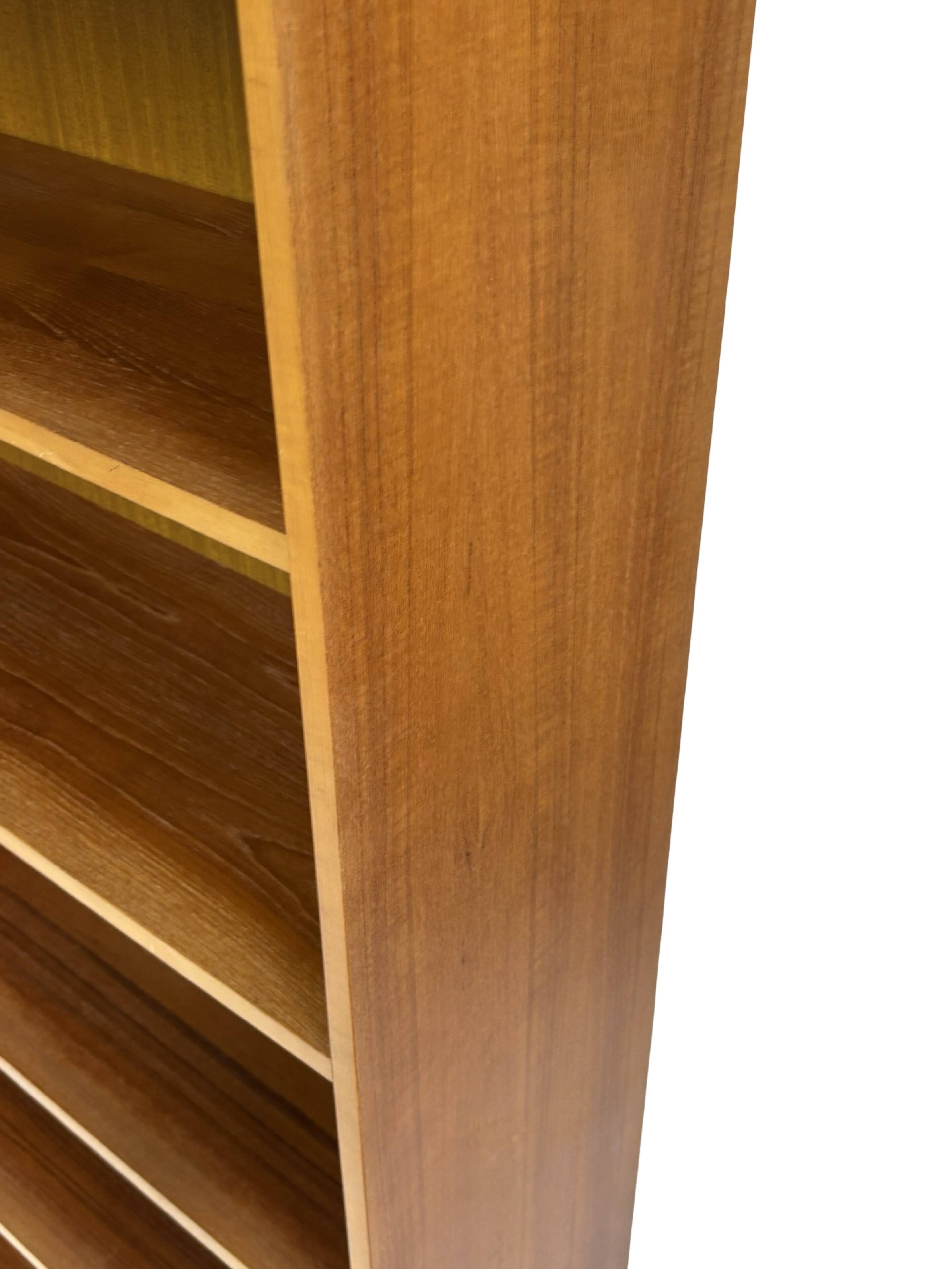Large vintage teak bookcase, Danish design, 1960s