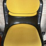 6 back chairs Emilio Ambasz & Giancarlo Peretti, yellow armchair