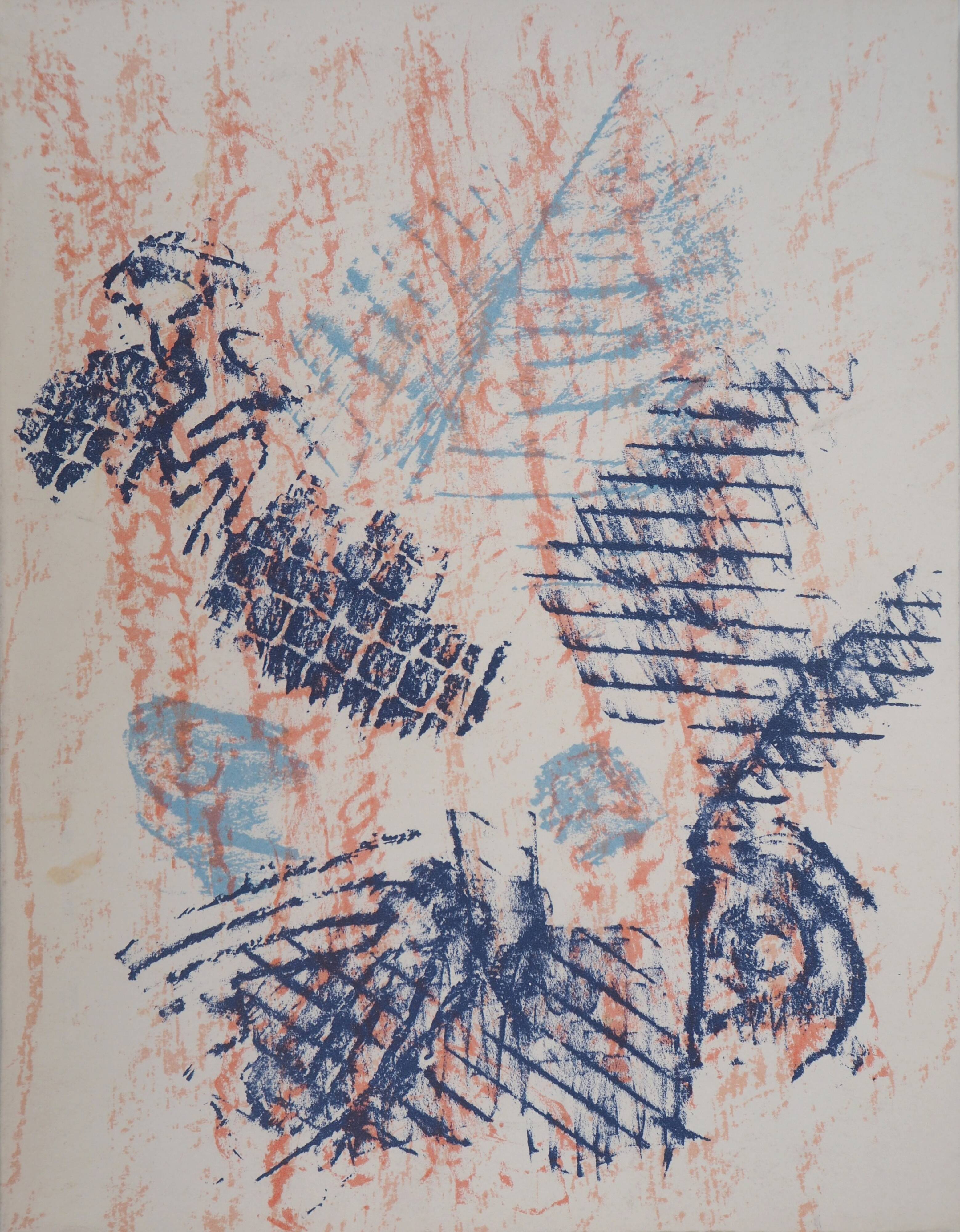 Max ernst : homage à l'automne - lithographie originale