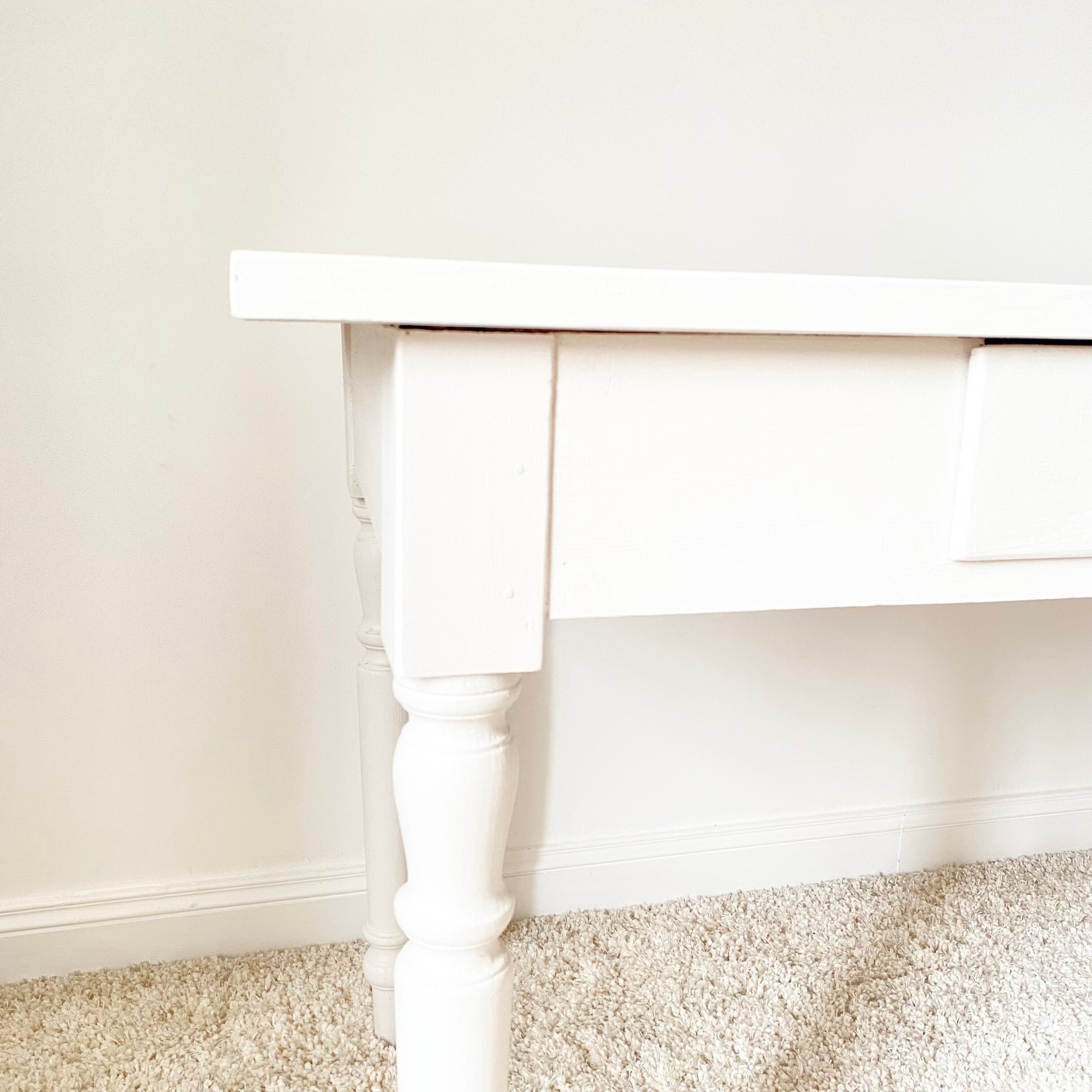 White farmhouse table