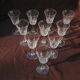 10 Porto Glasses Made of St Louis Crystal Cut Lassalle Model