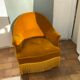 Velvet toad armchair