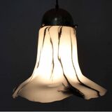 Glass pendant lights by Peill & Putzler, Petunia model 1970