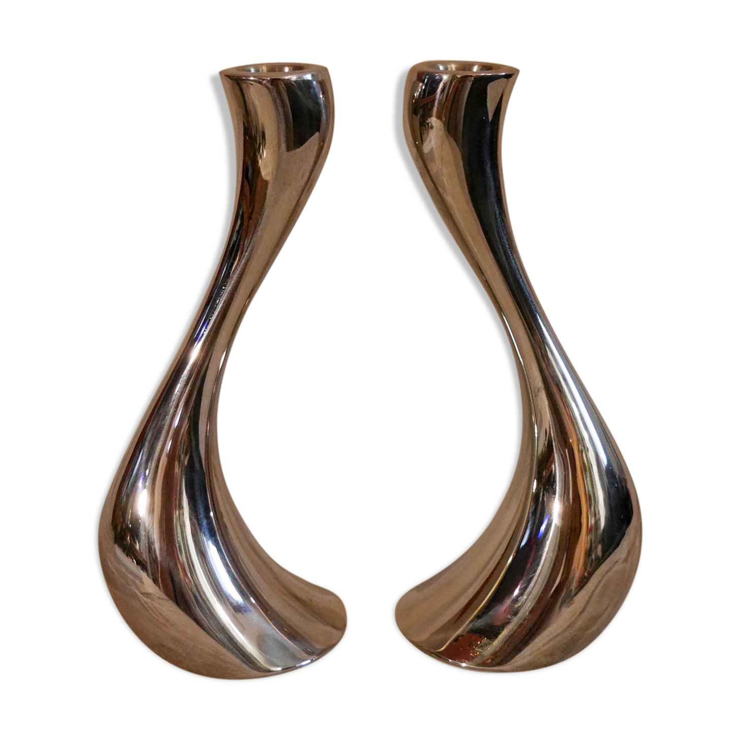 Pair of Georg Jensen candlesticks
