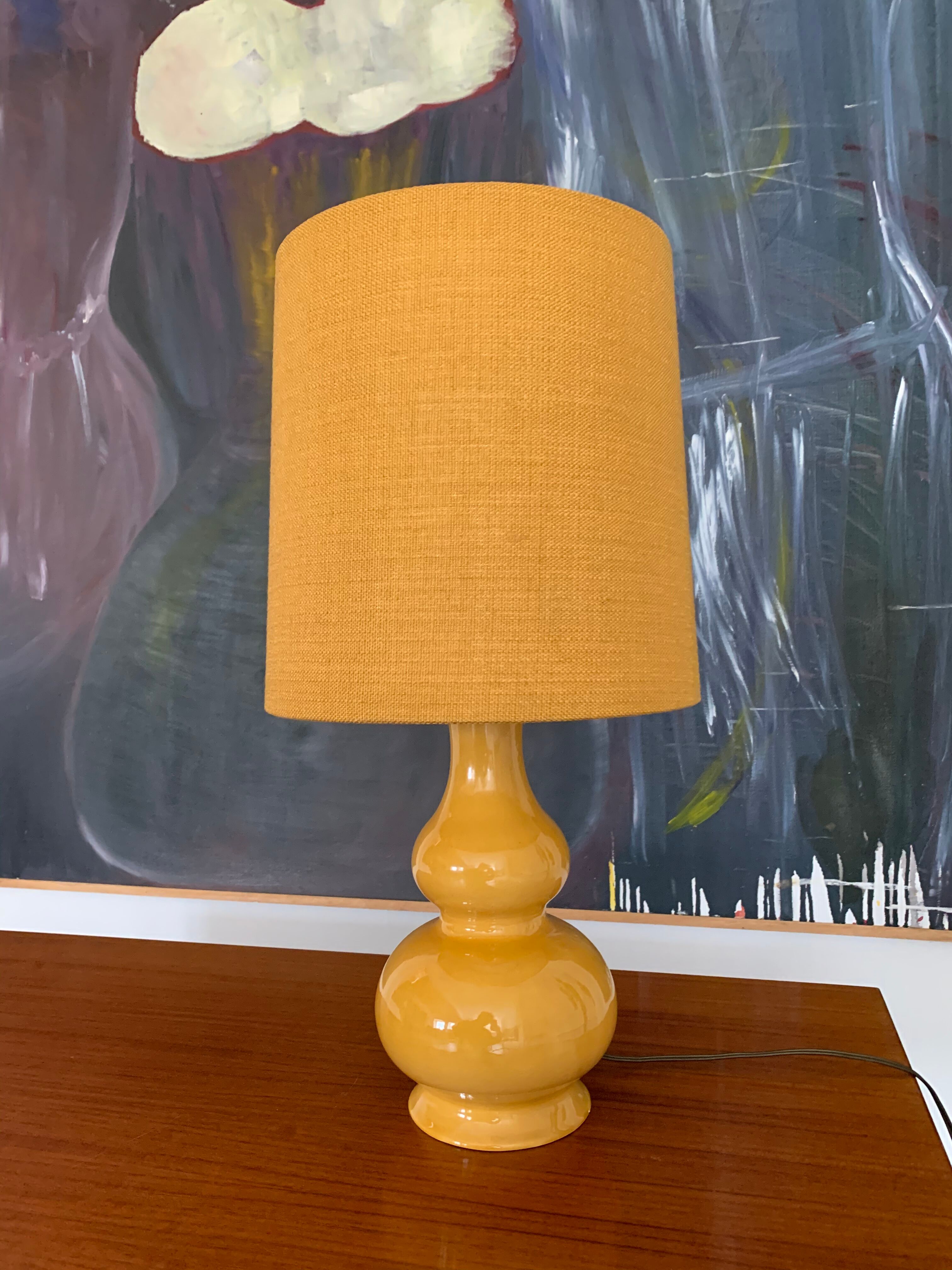 Lampe céramique vintage années 60