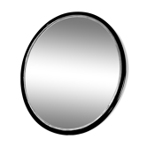 Oval mirror black wood frame with gilded net year 1875