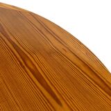 Vintage Design Pine Dining Table, Oval Table from the 1970s