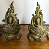 Paire de chenets anciens