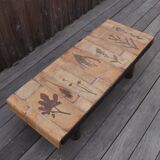 Table basse Herbier par Roger Capron